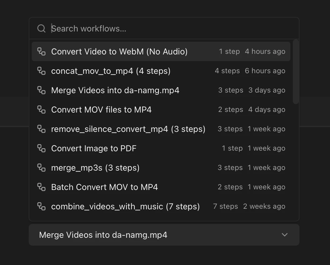 Reelbook saved workflow ready to reuse at scale